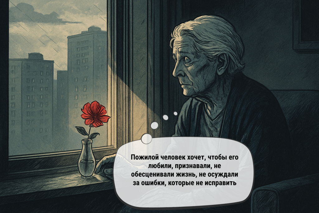«Пожилой человек хочет, чтобы его любили, признавали, не обесценивали жизнь, не осуждали за ошибки, которые не исправить».